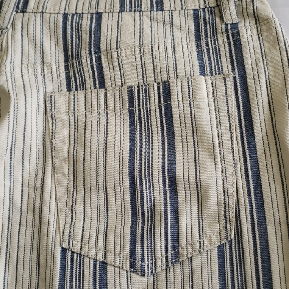 NEW Skirt Jean Classic Striped Denim Business Casual Mini Women's 10, 12 - Picture 6 of 14